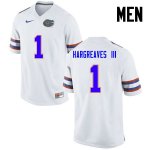 Men's Florida Gators #1 Vernon Hargreaves III NCAA Nike White Authentic Stitched College Football Jersey RKO6362LC